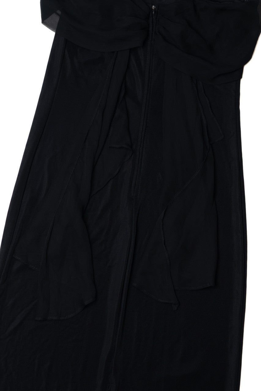 Vintage Chiffon Detail City Triangles Maxi Dress