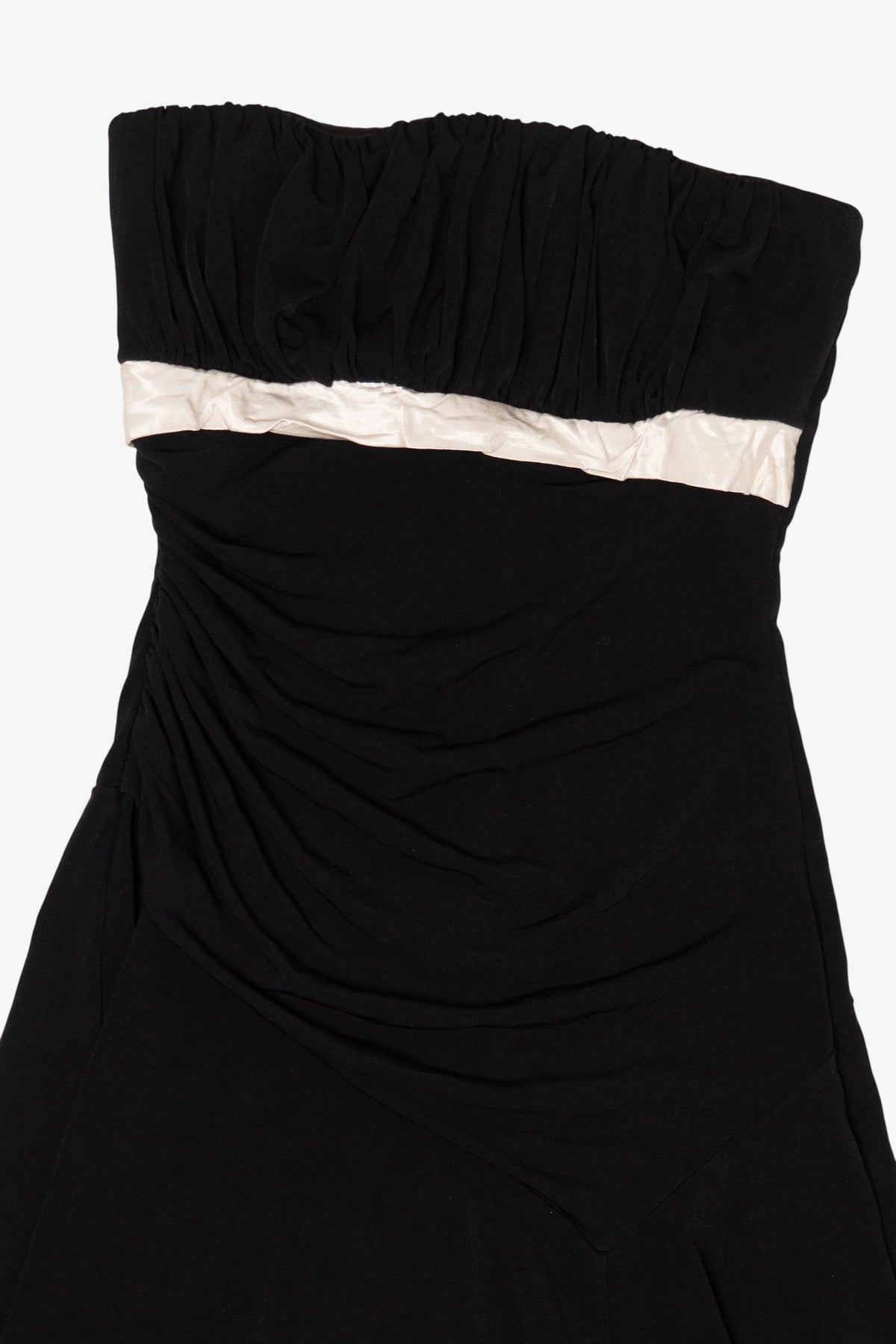 Vintage Y2k Black Strapless Cocktail Dress (2000s)