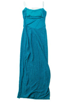 Vintage City Triangles Teal Sparkles Dress