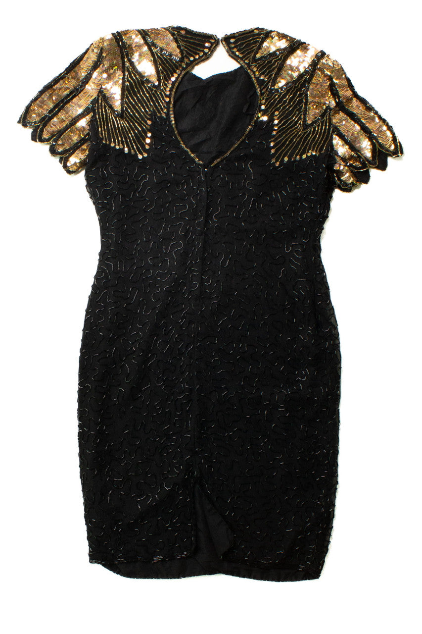 Vintage Stenay Beaded Sequin Dress
