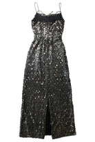 Vintage Norman Berg Black Sequin Dress