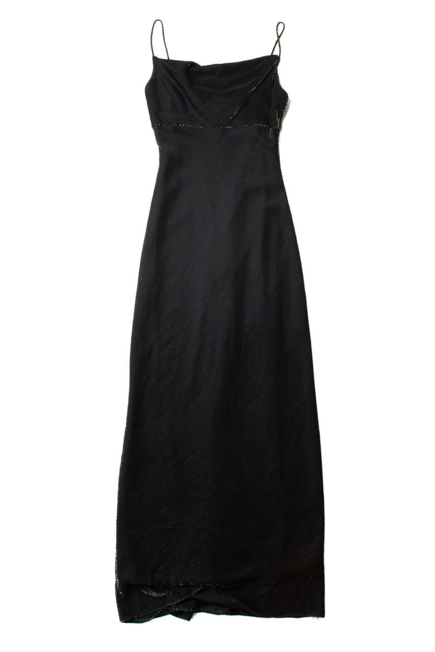 Vintage Black Metallic De-Laru Dress