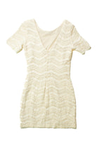 Vintage White Pearl Mini Dress