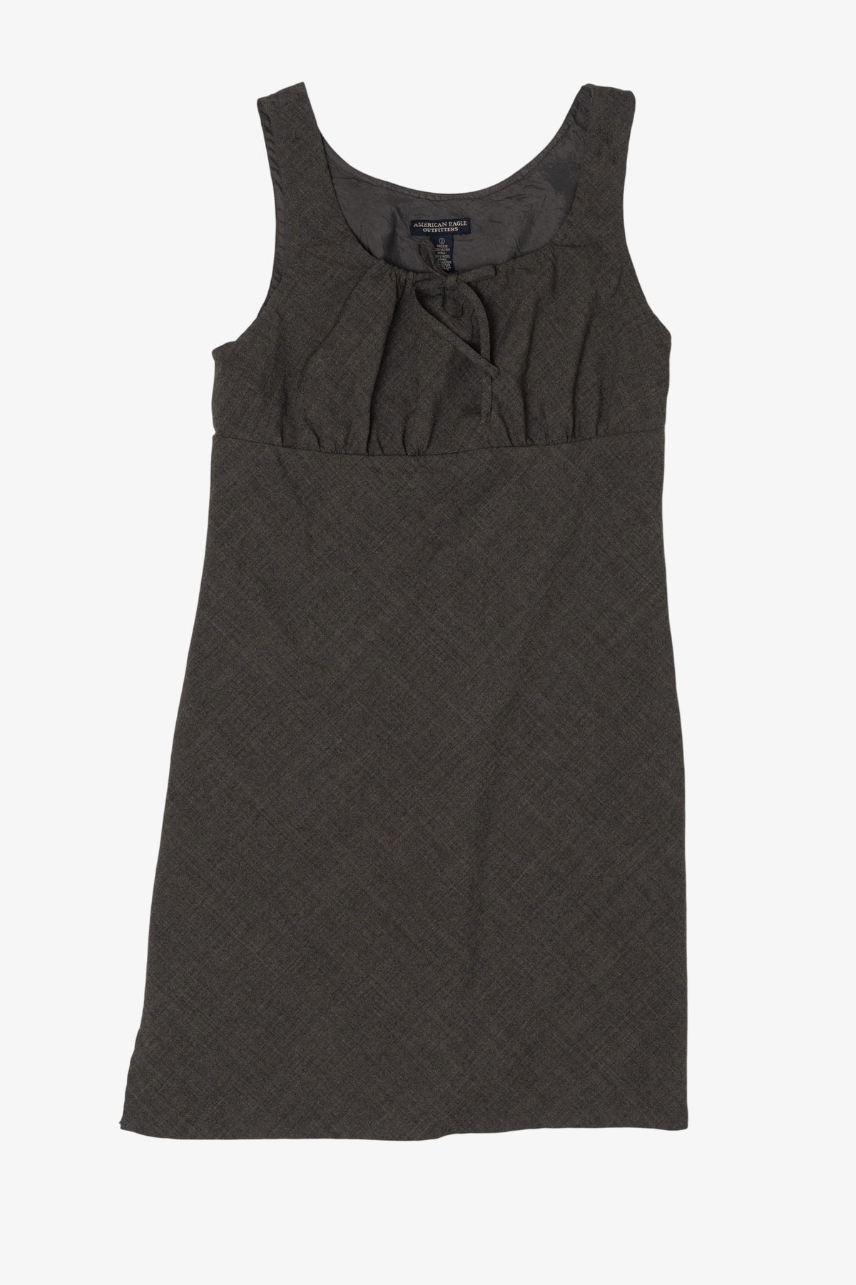 Vintage Dark Gray American Eagle Outfitters Babydoll Dress (2000s)
