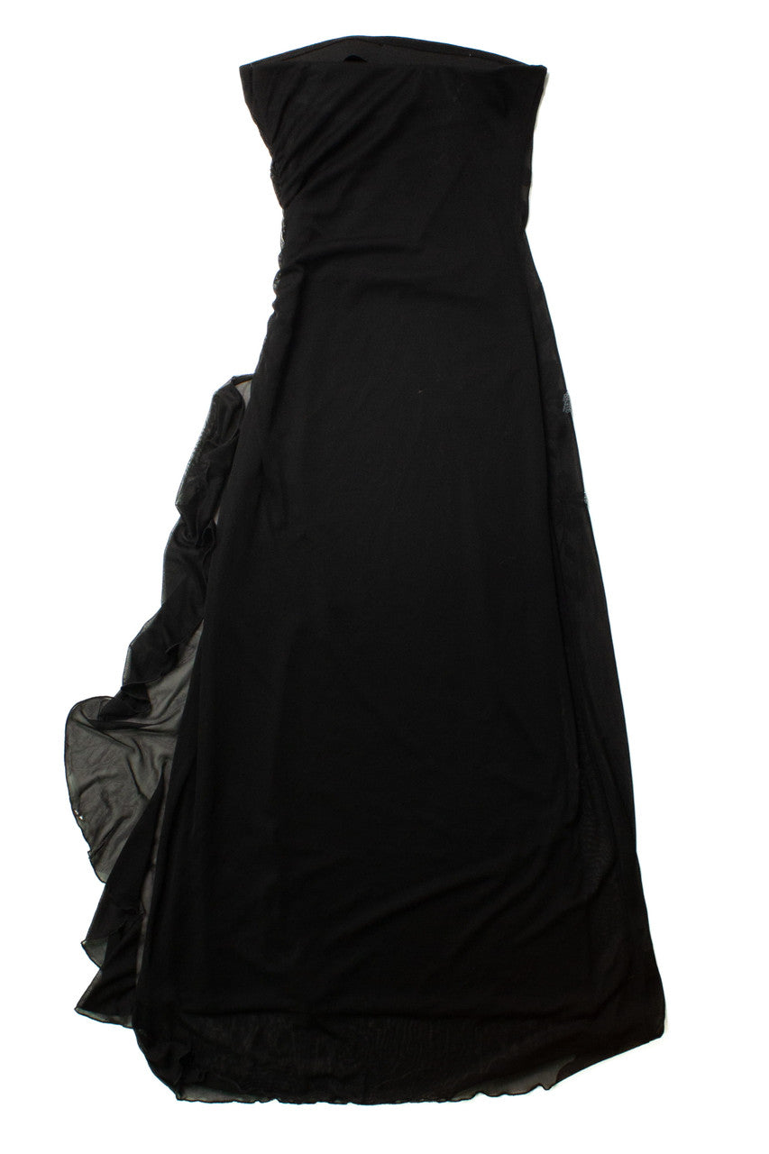 I.N. Floral Bead Strapless Dress