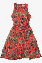 Vintage Red Poppy Darian Dress With Matching Belt