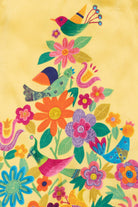 Vintage Voom By Joy Han Floral Bird Print Satin Dress