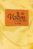 Vintage Voom By Joy Han Floral Bird Print Satin Dress