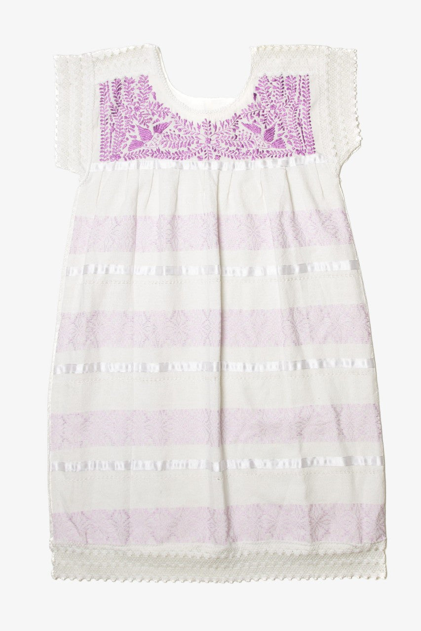 Vintage White Huipil Style Dress