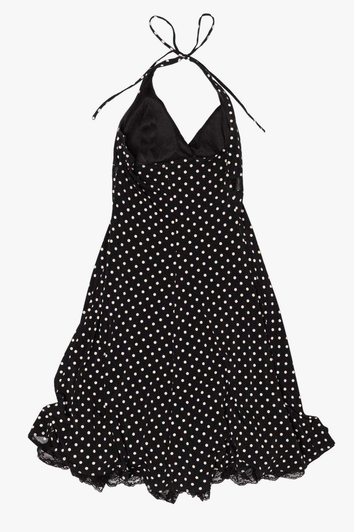 Vintage Y2k Polka Dot Jodi Kristopher Halter Dress (2000s)