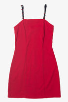 Vintage Red Rose Mini Dress