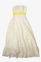 Vintage Strapless Maxi Dress