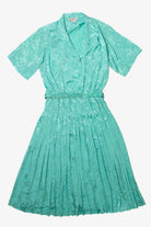 Vintage Turquoise Lindsey Blake Dress With Matching Belt