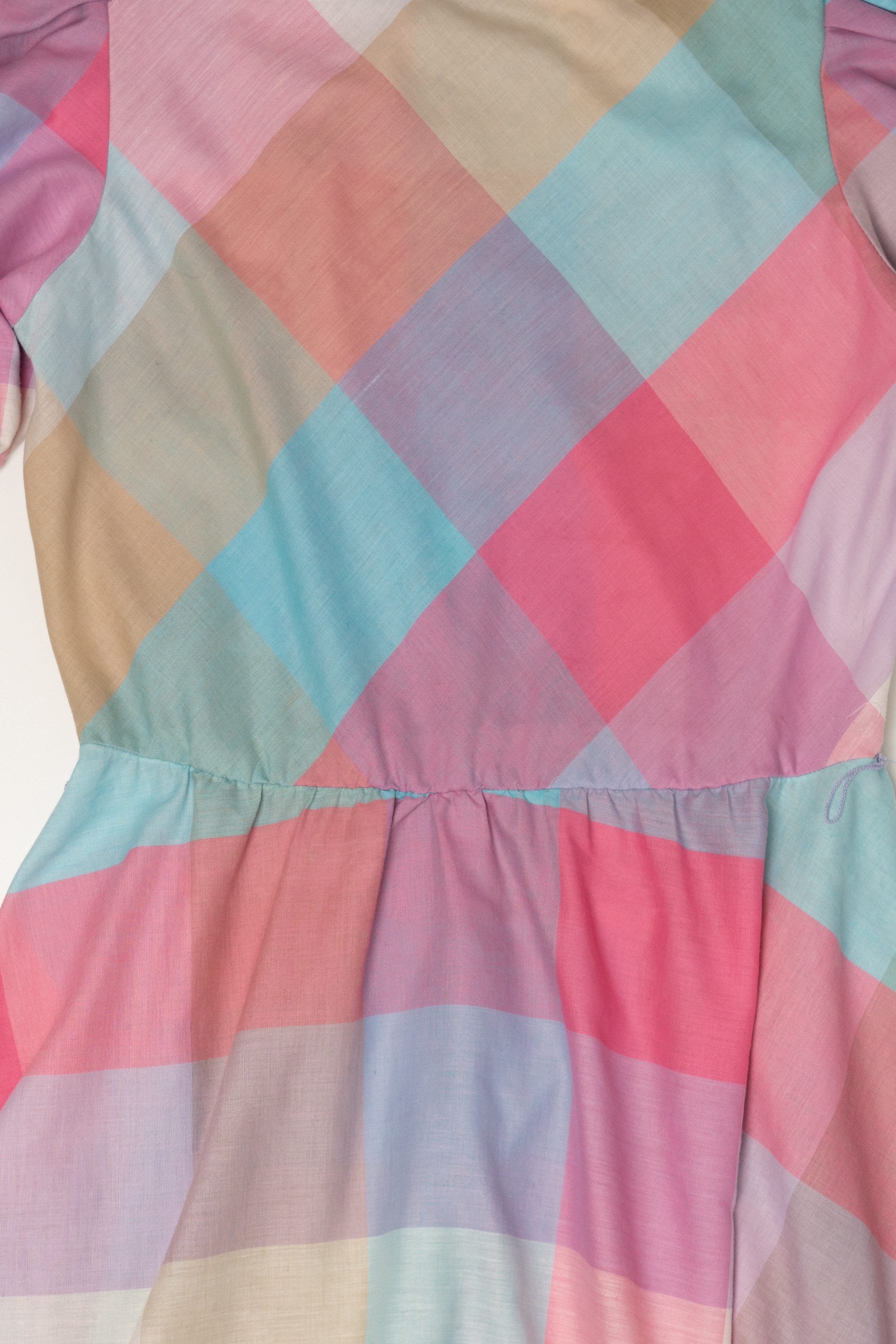 Vintage Oops California Pastel Colorful Dress (1980s)