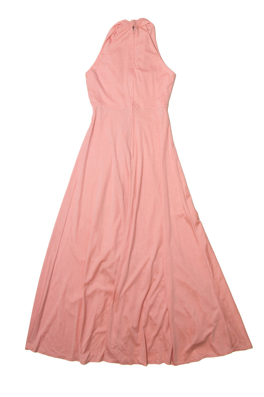 Vintage Salmon Maxi Dress