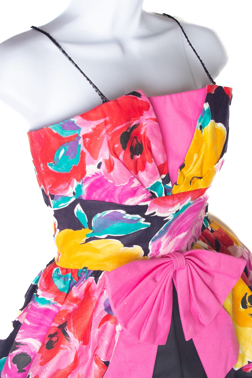 Vintage Floral Party Dress