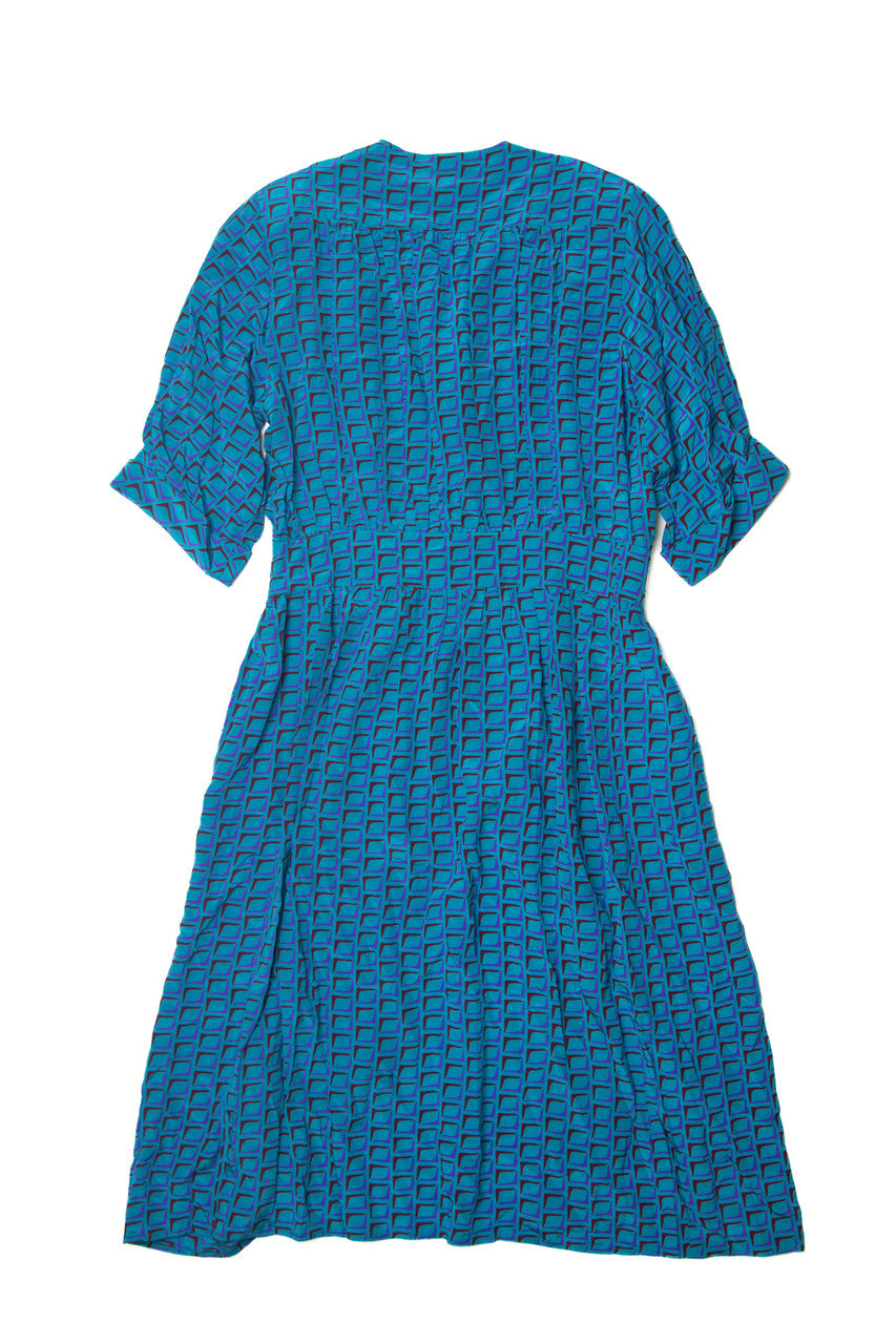 Vintage Charles Bianco Patterned Dress (1980s)