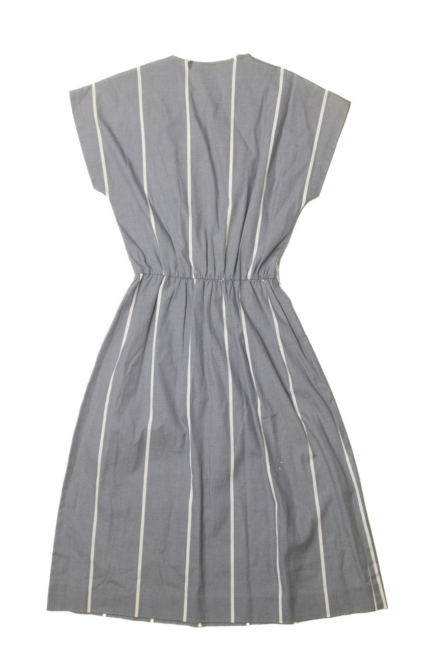 Vintage  Striped Pedestal Dress