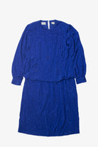 Vintage Bits and Pieces Blue Blouson Dress
