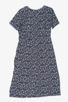 Vintage Navy Blue Kathie Lee Floral Dress (1990s)