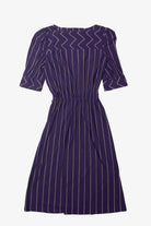 Vintage Pleasure Purple Striped Dress