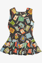 Vintage Advertising Cigarette Matchstick Novelty Promo Print Dress (1960s)