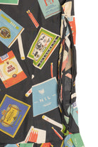 Vintage Advertising Cigarette Matchstick Novelty Promo Print Dress (1960s)