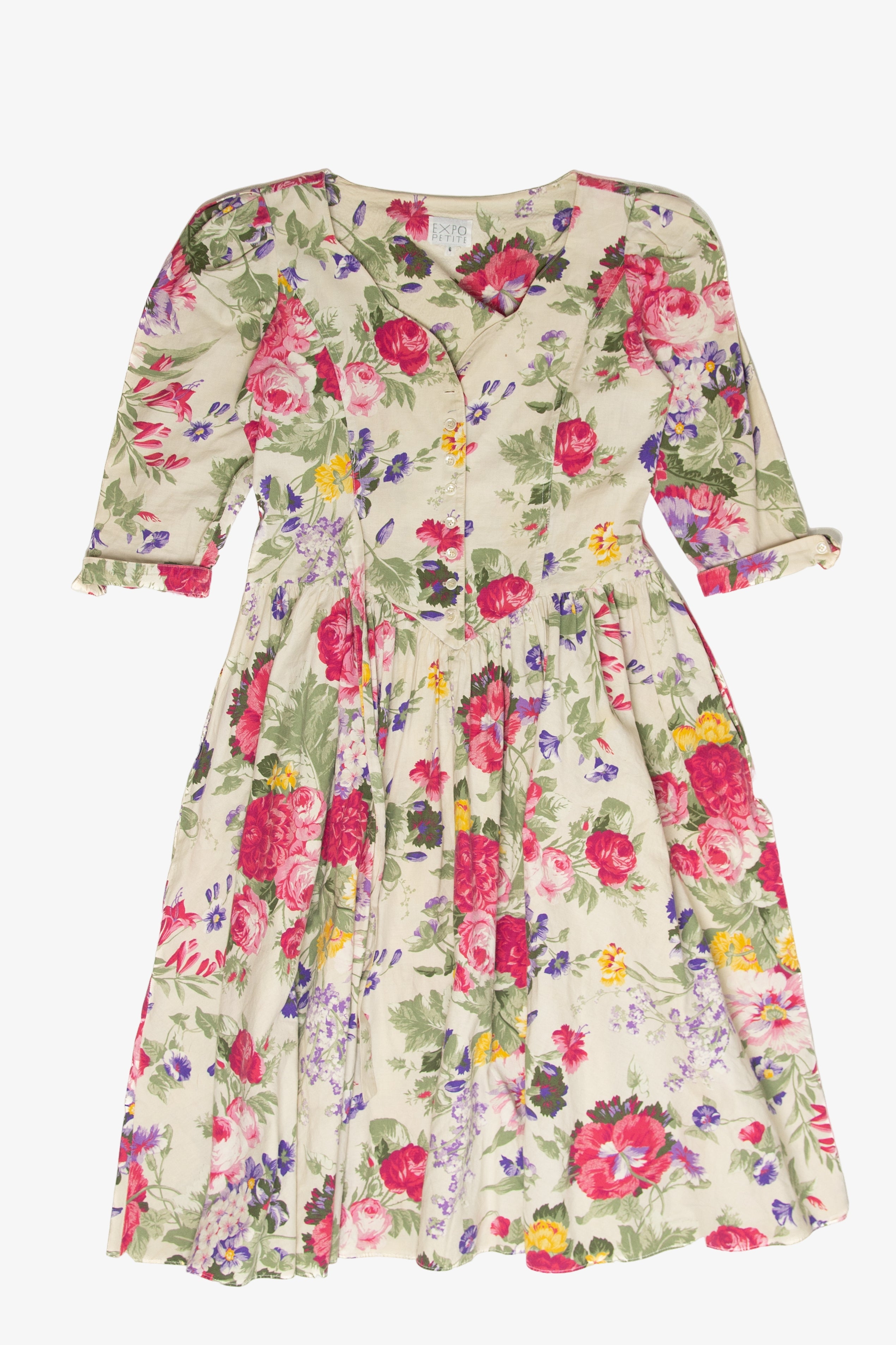 Vintage  Expo Petite Floral Dress