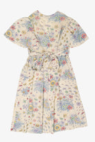 Vintage Spring V-Neck A Line Floral Dress (1990s)