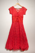 Vintage Red Lace Dress (1990s)