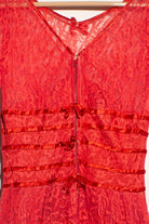 Vintage Red Lace Dress (1990s)