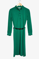 Vintage Green Polo Collar Dress (1970s)