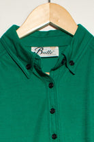 Vintage Green Polo Collar Dress (1970s)