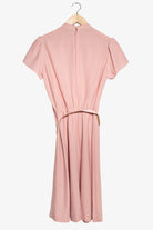 Vintage Pink Ruffle Dress (1970s)