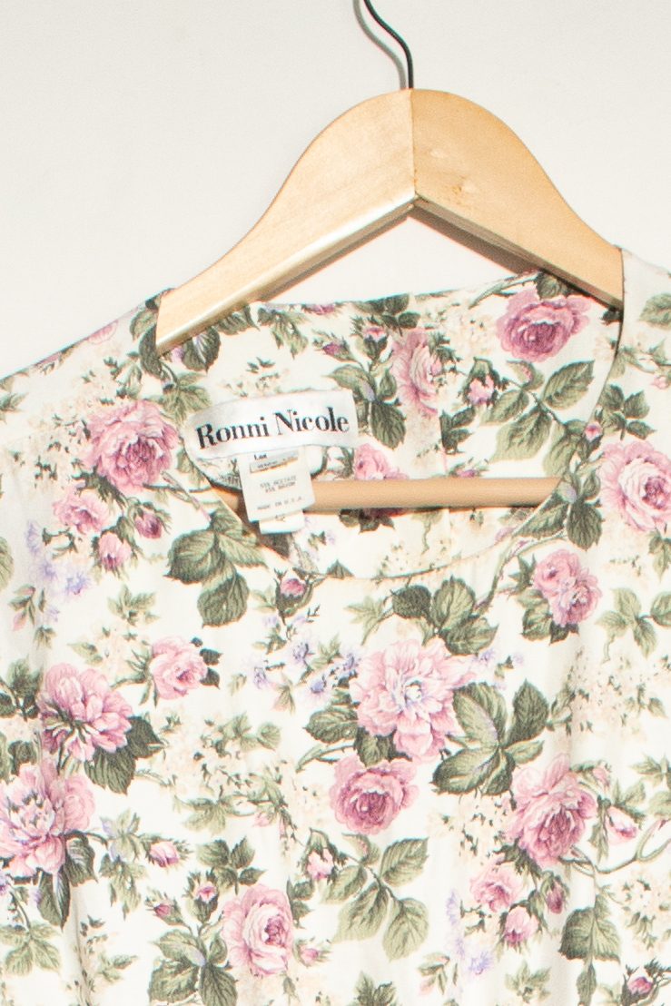 Vintage Ronni Nicole Floral Maxi Dress (1980s) – Ragstock