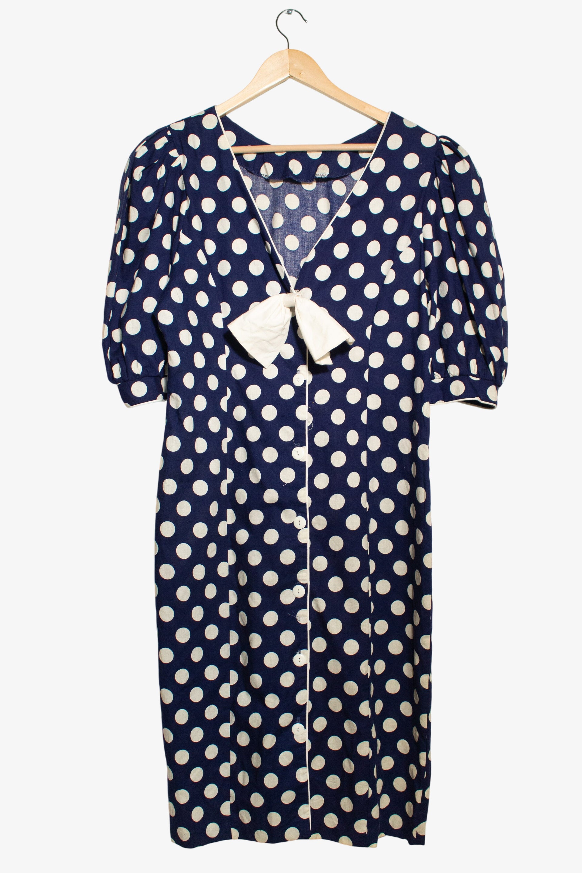 Vintage Polka Dot Button Up Dress (1970s) Vintage Polka Dot Button Up Dress (1970s)