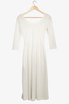 Vintage White Beaded Dress (1980s)