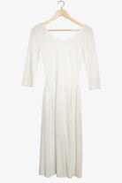 Vintage White Beaded Dress (1980s)