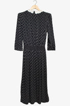 Vintage Karin Stevens Black Floral Maxi Dress (1980s)