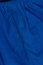 Vintage Blue Hand Embroidered Off The Shoulder Huipil Dress (1990s)
