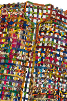 Vintage Open Weave Fiber Art Long Vest (2000s)