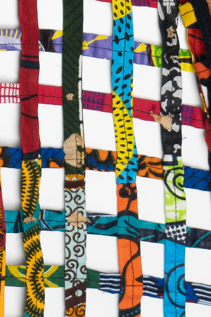 Vintage Open Weave Fiber Art Long Vest (2000s)