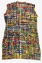 Vintage Open Weave Fiber Art Long Vest (2000s)