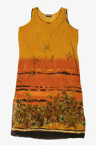 Vintage Orange Caribou New York Maxi Dress (1990s)