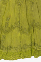 Green Sakkas Bohemian Tiered Embroidered Maxi Dress (2010s)