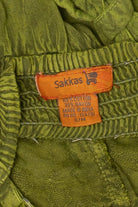 Green Sakkas Bohemian Tiered Embroidered Maxi Dress (2010s)