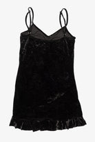 Vintage Black Velvet Mini Dress (1990s)