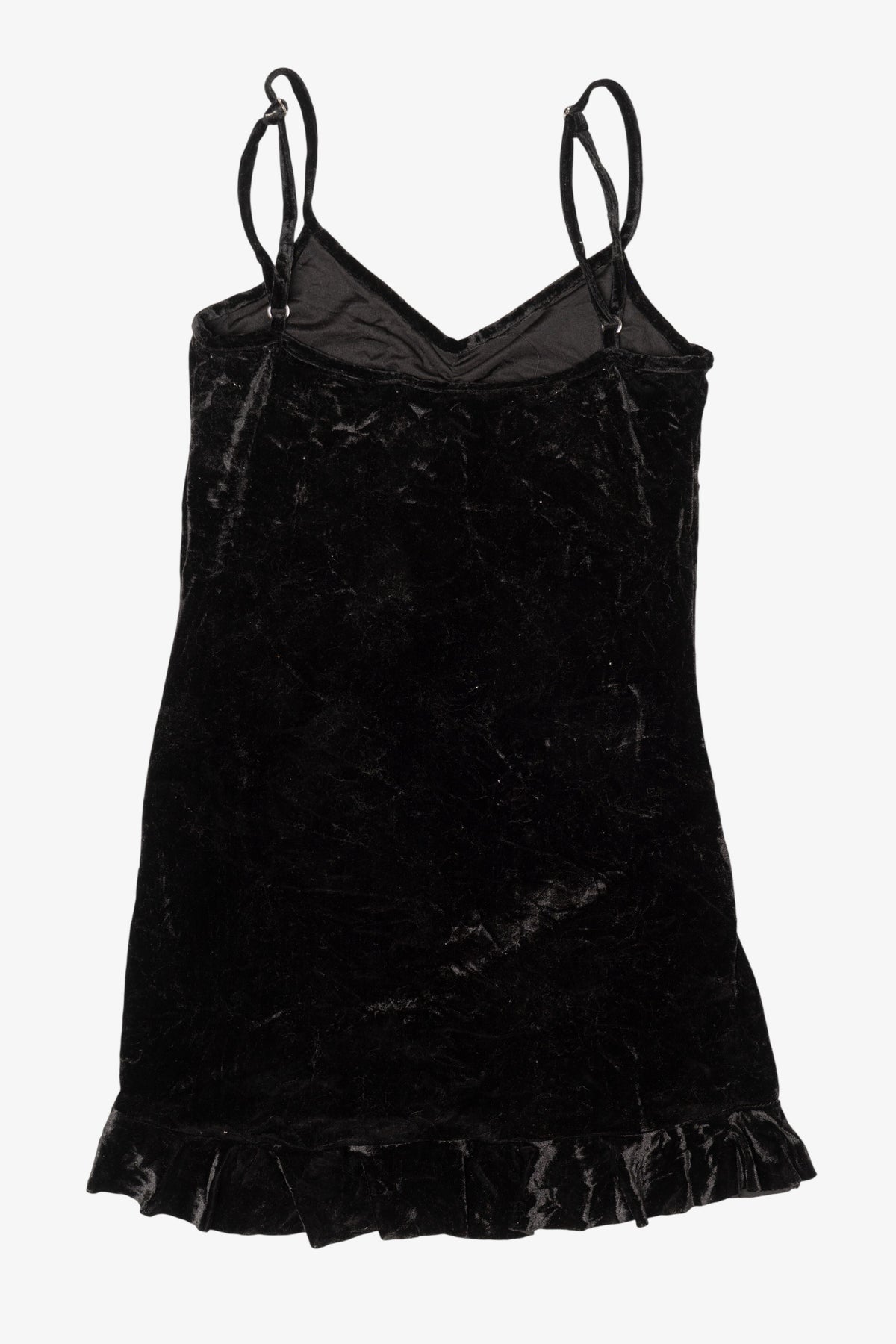Vintage Black Velvet Mini Dress (1990s)