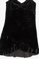 Vintage Black Velvet Mini Dress (1990s)