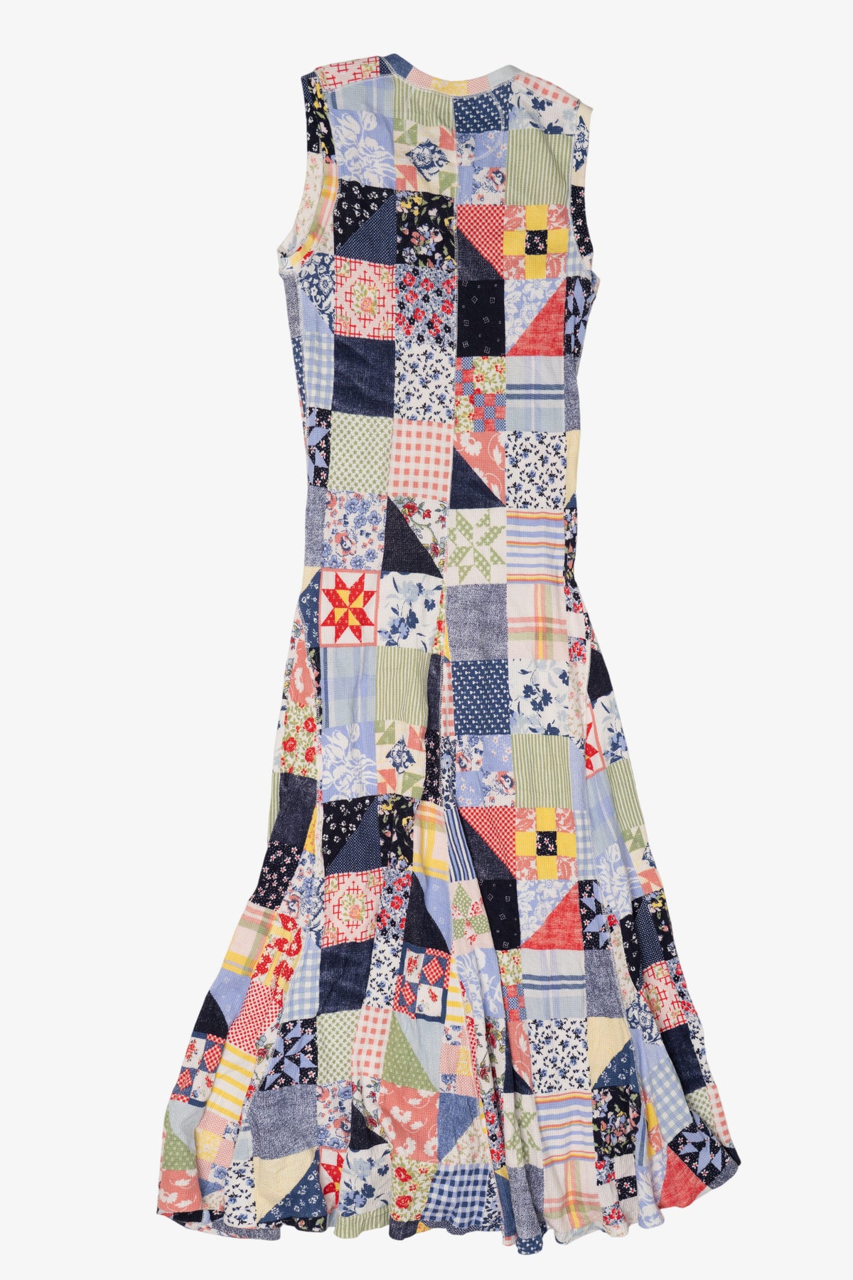 Patchwork Polo Sleeveless Dress (2020s)